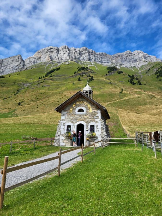 Appartement Cosy Face Aux Aravis 르그랑보르낭 외부 사진