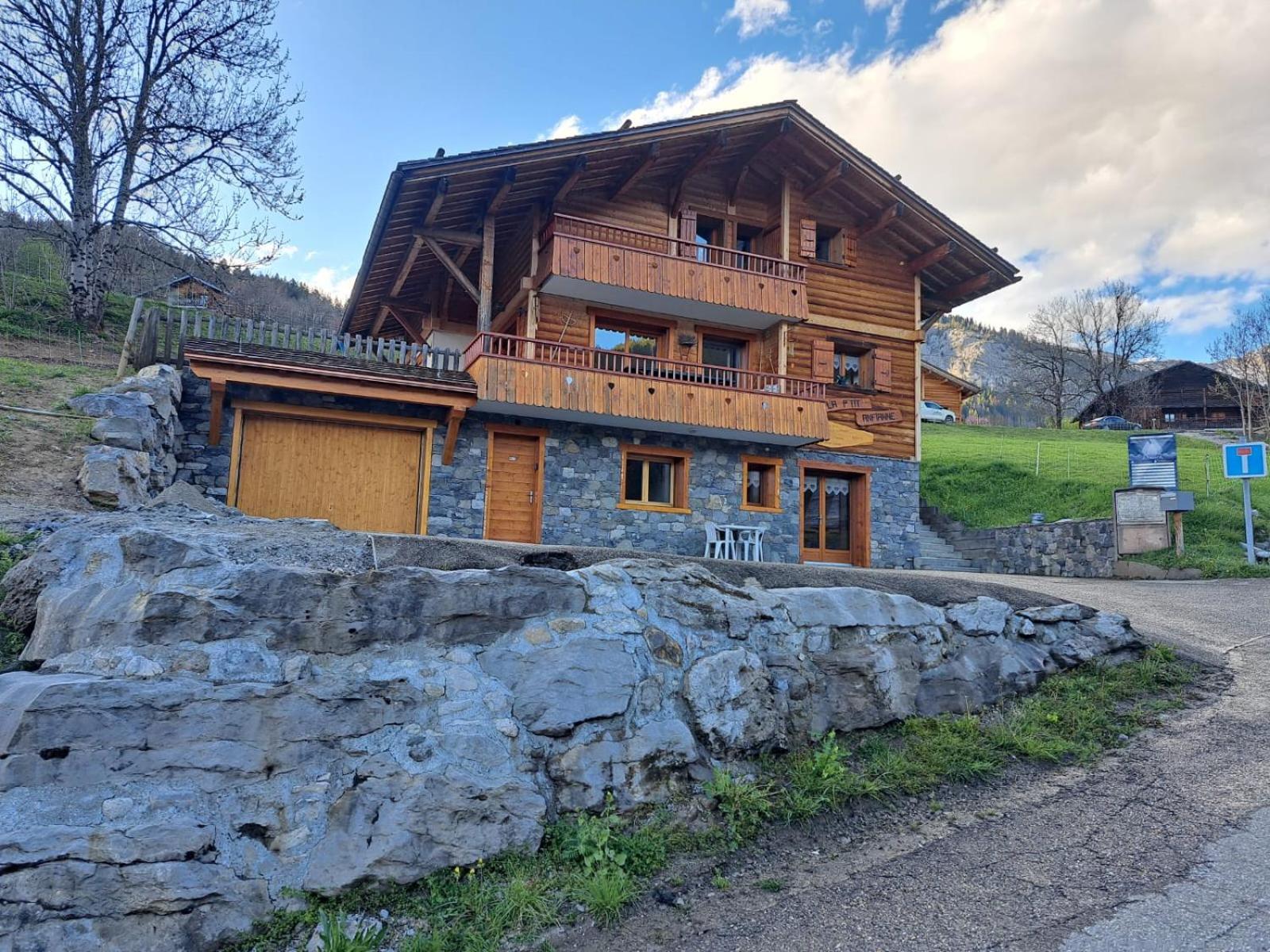 Appartement Cosy Face Aux Aravis 르그랑보르낭 외부 사진