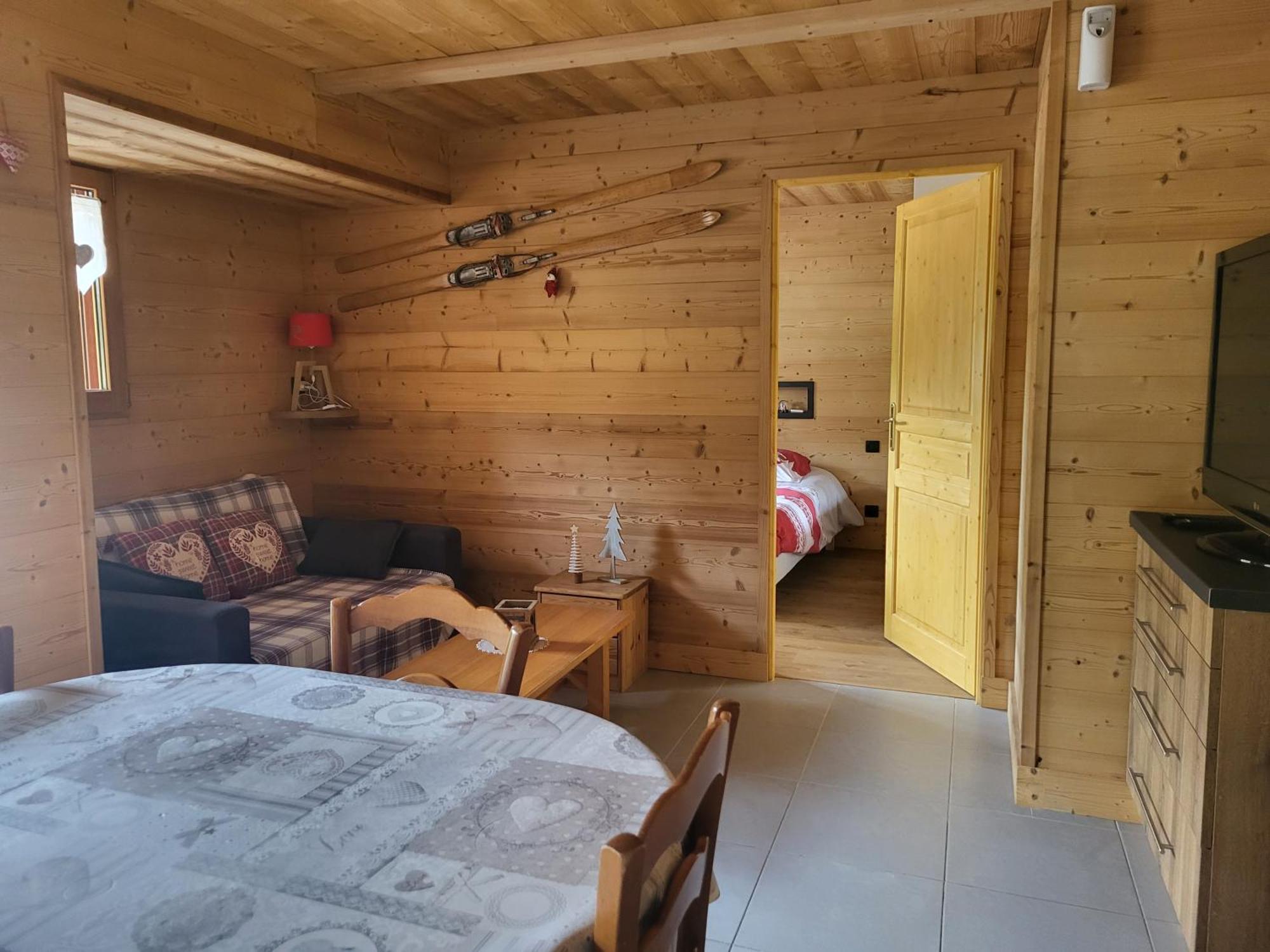 Appartement Cosy Face Aux Aravis 르그랑보르낭 외부 사진